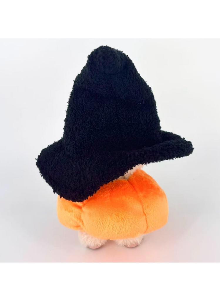 17cm Labubu Halloween Pumpkin Outfit - Plush Costume for Vinyl Doll (No Doll Included)