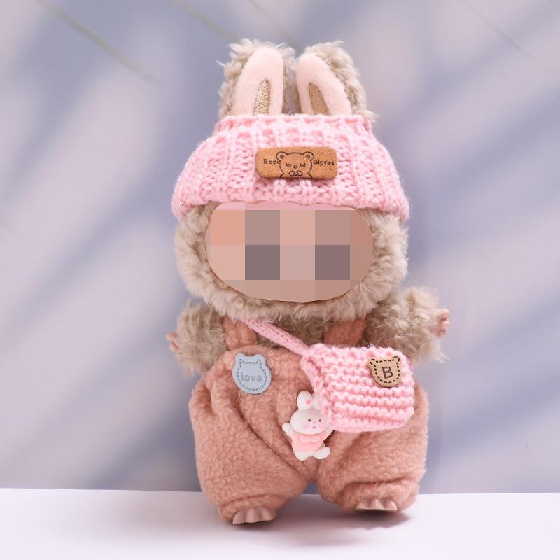LABUBU Clothes (NO Doll Included), 15/17cm Doll Clothes Set for Doll Outfit, Accessories for Dolls(Blue Shark)