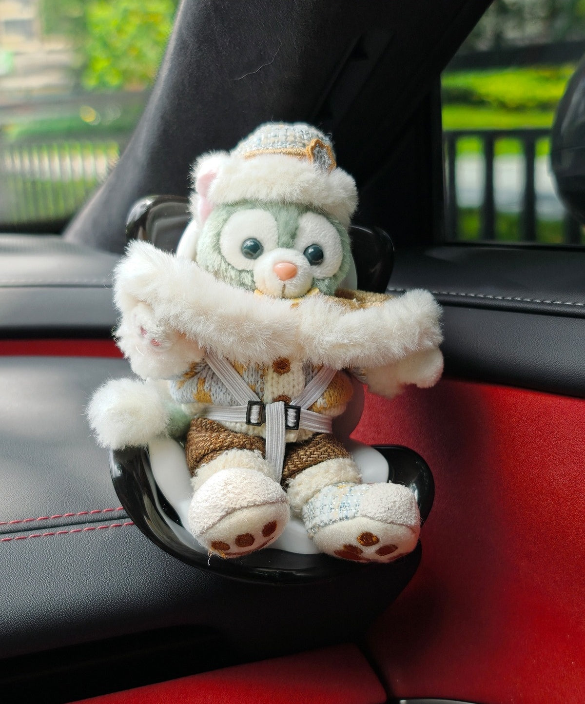 Labubu Car Safety Seat & Air Vent Clip Accessories – Vehicle Doll Decor & Holder