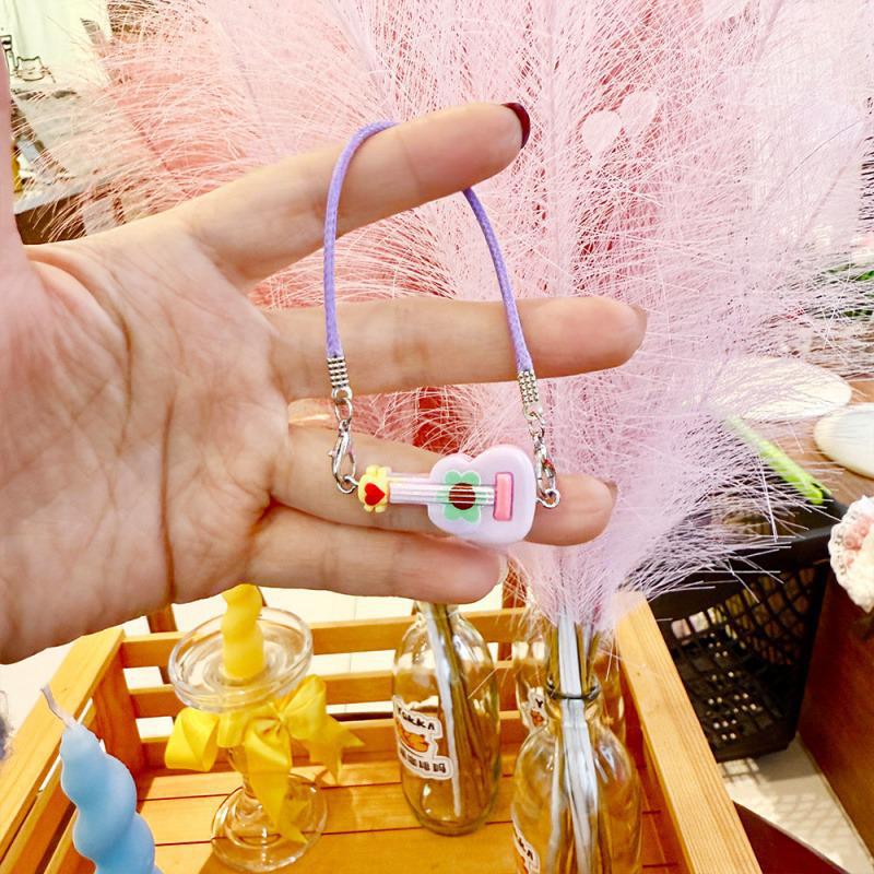 New Mini Guitar Charm | Dollhouse Cute Plush Doll Ornament | Scene & Cotton Doll Accessories