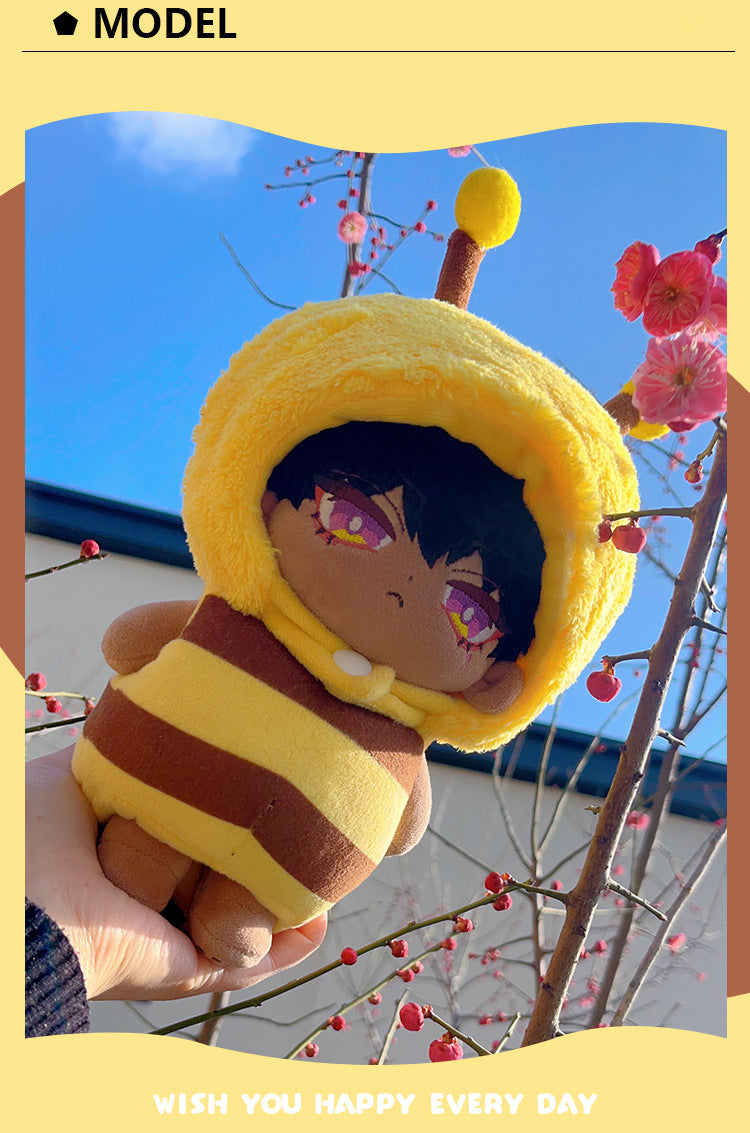 Handmade Tempura Shrimp Outfit for 17CM Labubu - Standard Body Cotton Doll Clothing Set