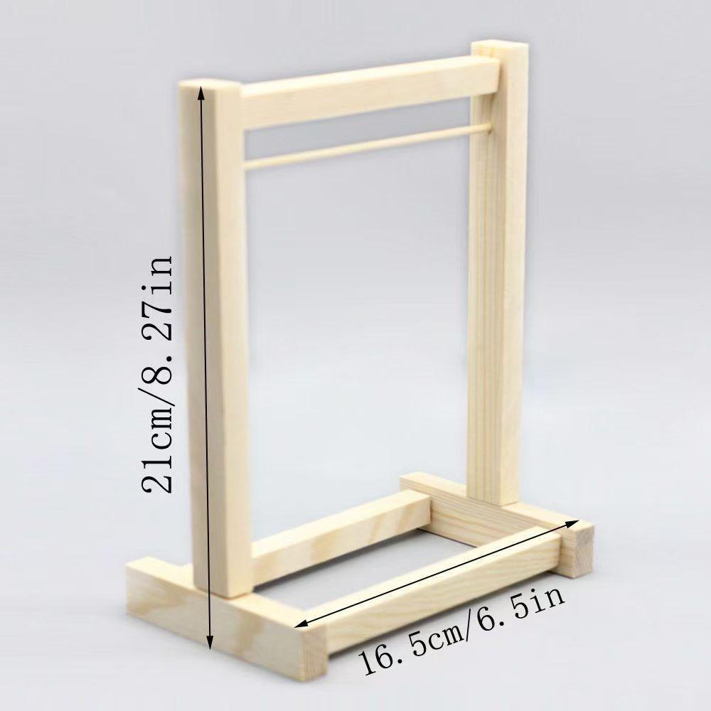 Mini Wooden Outfits Rack for LABUBU - Cute Display Stand for LABUBU Clothes (Only Clothes Rack & Clothes Hangers)(No Doll)