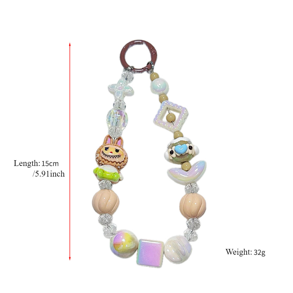 LABUBU Phone Strap - Creative Beaded Design for Fashion Accessories