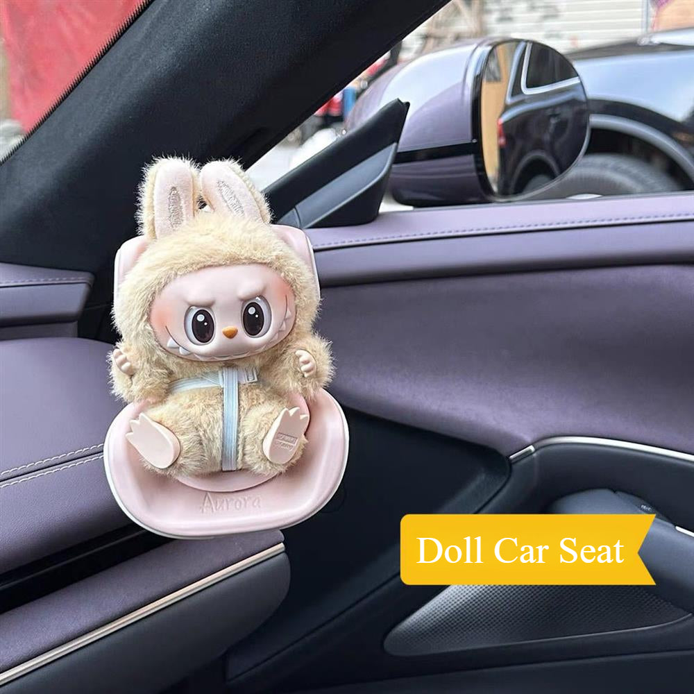 POP MART Labubu Car Air Vent Clip - Secure Holder for 17cm Vinyl Figures | Dashboard/Seat Decoration (Not a Safety Seat)