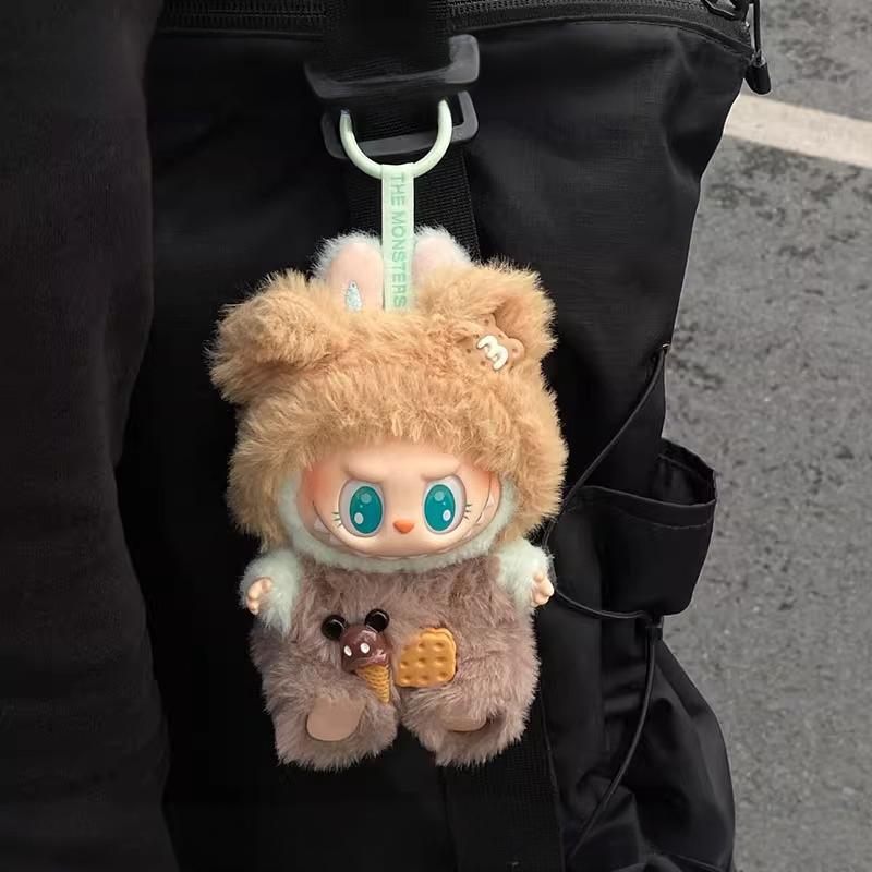 Labubu Macaron Outfit for Series 1/2 Sitting Party - 17cm Keychain Doll Clothes Set