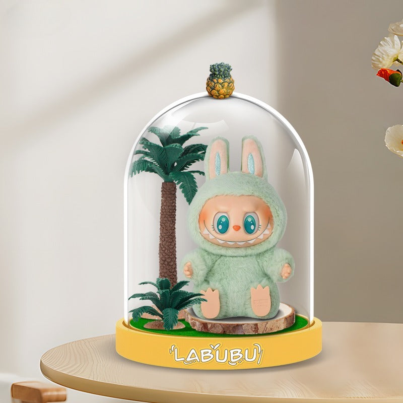 Labubu Carnival Swing Set - Kawaii Vinyl Doll Hanging Seat with Storage Base