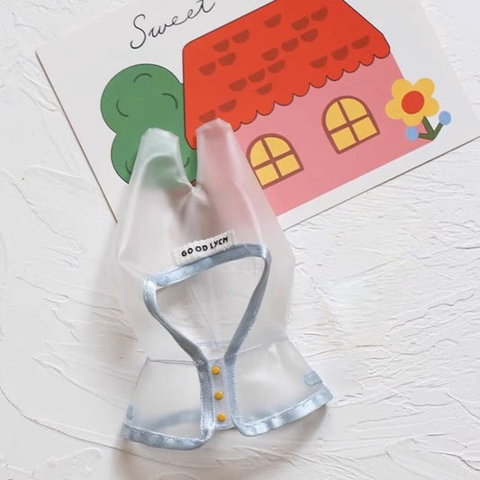 17cm LABUBU Transparent Raincoat | Doll Clothes | Without Shoes