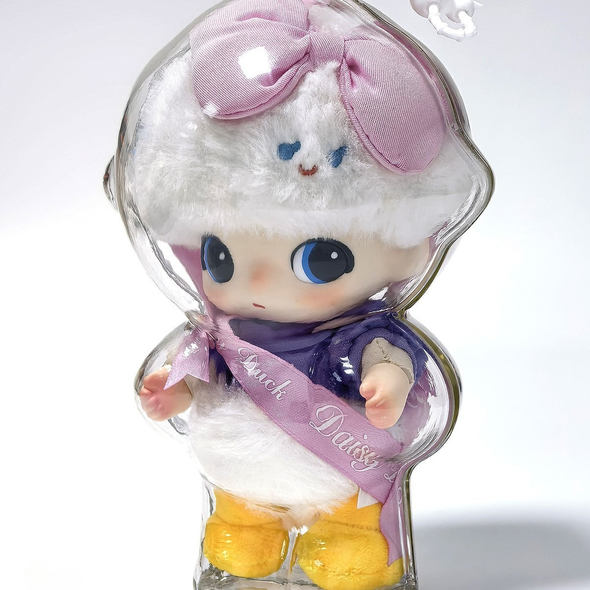 DIMOO Crystal Clear Case - Premium Acrylic Dustproof Shell for 10cm Vinyl Dolls