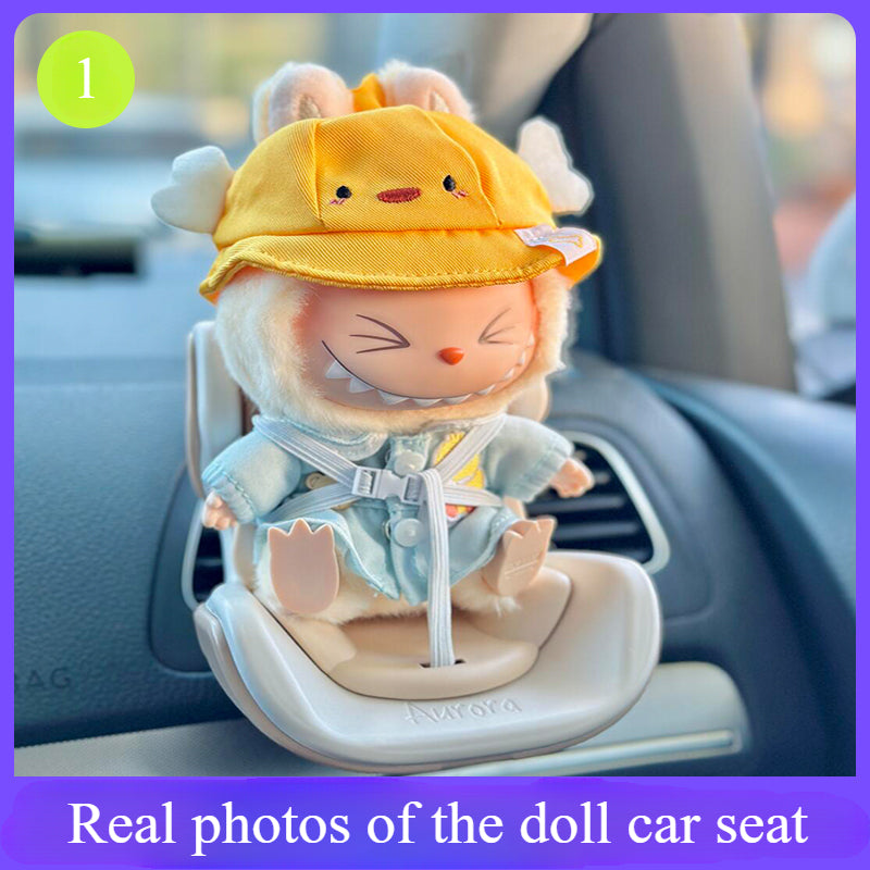 POP MART Labubu Car Air Vent Clip Holder - Secure Mount for 17cm Vinyl Figures | Dashboard/Seat Decor (No Doll)