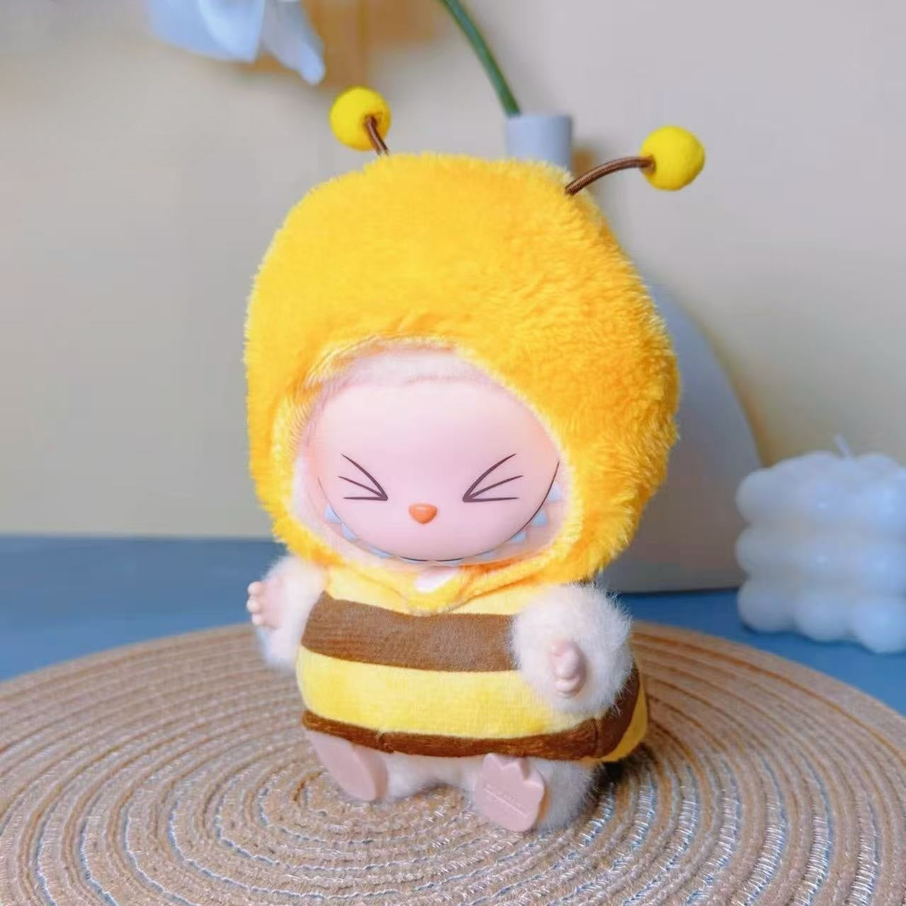 17cm Labubu Shark & Dinosaur Outfit Set | Replacement Clothes for Plush/Vinyl Keychain Charms