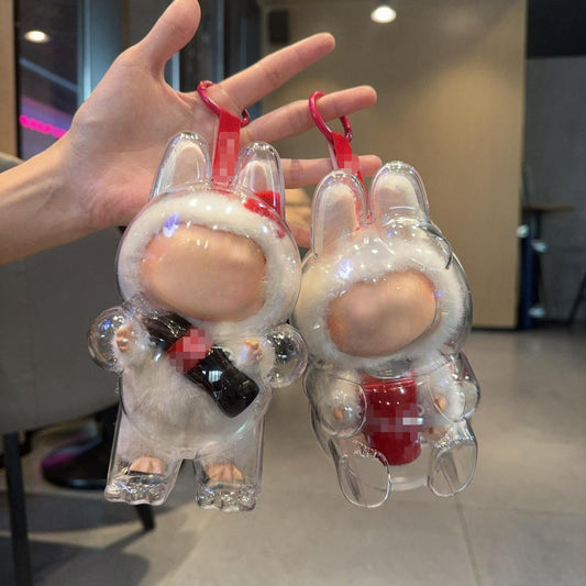 LABUBU Clear Display Case for Cola Series - High-definition, Transparent, Anti-drop & Dustproof Protector for Collectible Doll Case for The Monsters Labubu, Doll Case for LABUBU Accessories