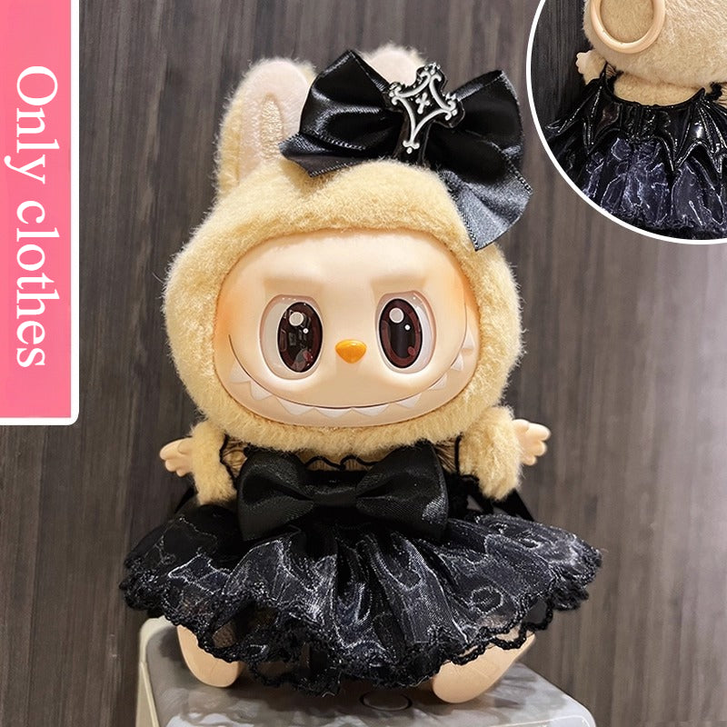 Labubu Outfit Set - Vinyl Doll Clothes & Accessories for Blind Box Keychain Figures