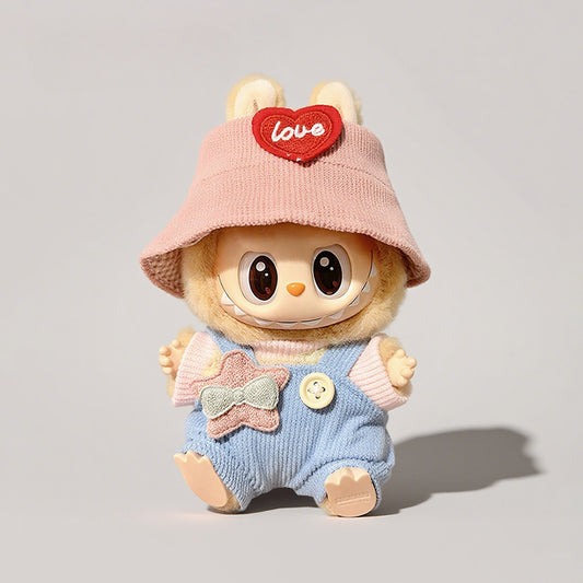 Pop Mart LABUBU Outfit Set - Complete Costume for 1st/2nd/3rd Gen Blind Box Figures, Cute Vinyl Doll Clothes (17cm)