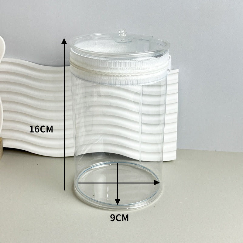Labubu Coca-Cola Vinyl Case - Clear PVC Carrier for 17cm Cotton Doll, Display Protector
