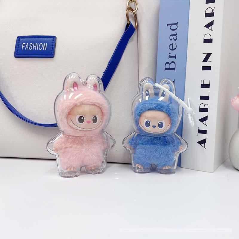 10.5cm Labubu 4th Gen Heart Code Clear Acrylic Protective Case | Hard Shell Display Cover for 10.5cm Vinyl/Plastic Charms