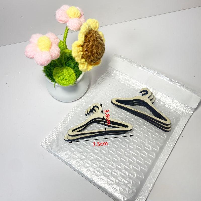 Mini Wooden Outfits Rack for LABUBU - Cute Display Stand for LABUBU Clothes (Only Clothes Rack & Clothes Hangers)(No Doll)