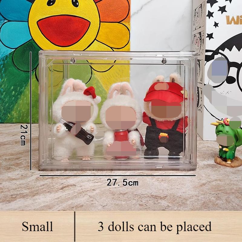 LABUBU Doll Dust Cover | Acrylic Display Case for POP MART Blind Box Figures | Clear Protective Showcase