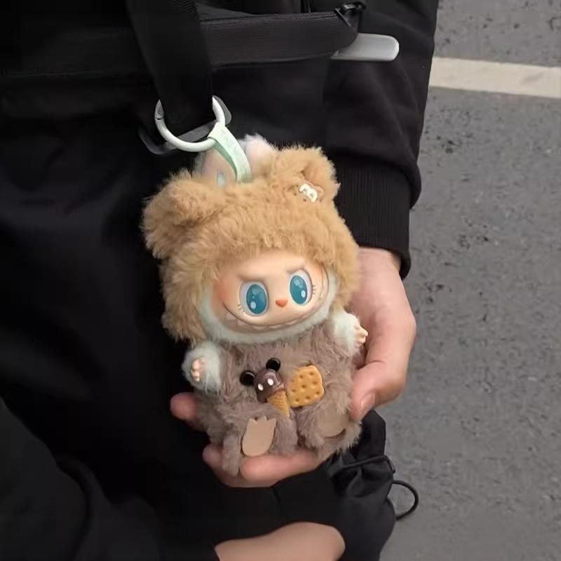Labubu Macaron Outfit for Series 1/2 Sitting Party - 17cm Keychain Doll Clothes Set
