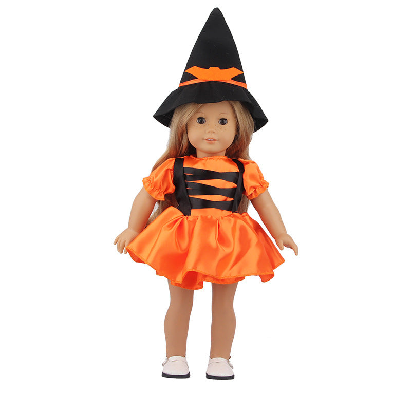 American Girl Doll Halloween Costume - 18 Inch Outfit Set for 18" Dolls (Like AG) | Spooky Holiday Dress + Accessories
