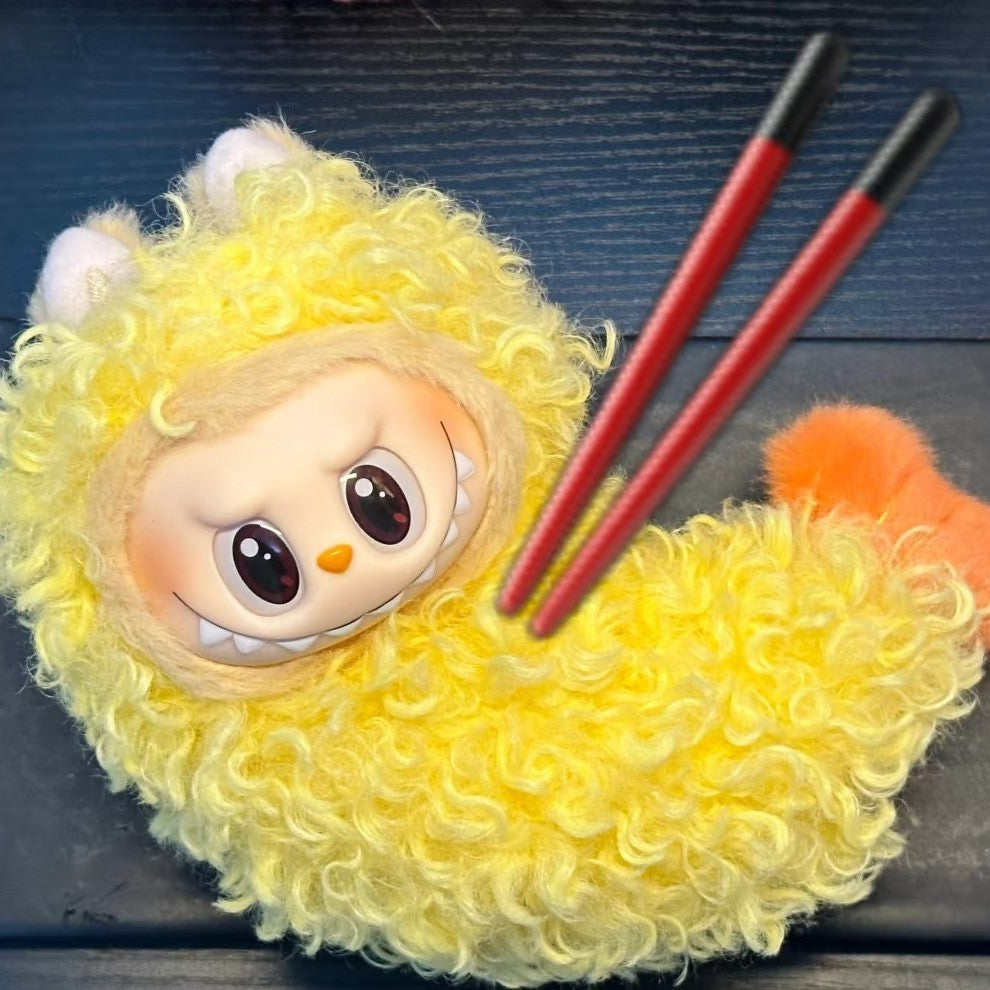 Labubu Fried Shrimp Pajama - Japanese Tempura Vinyl Doll Costume