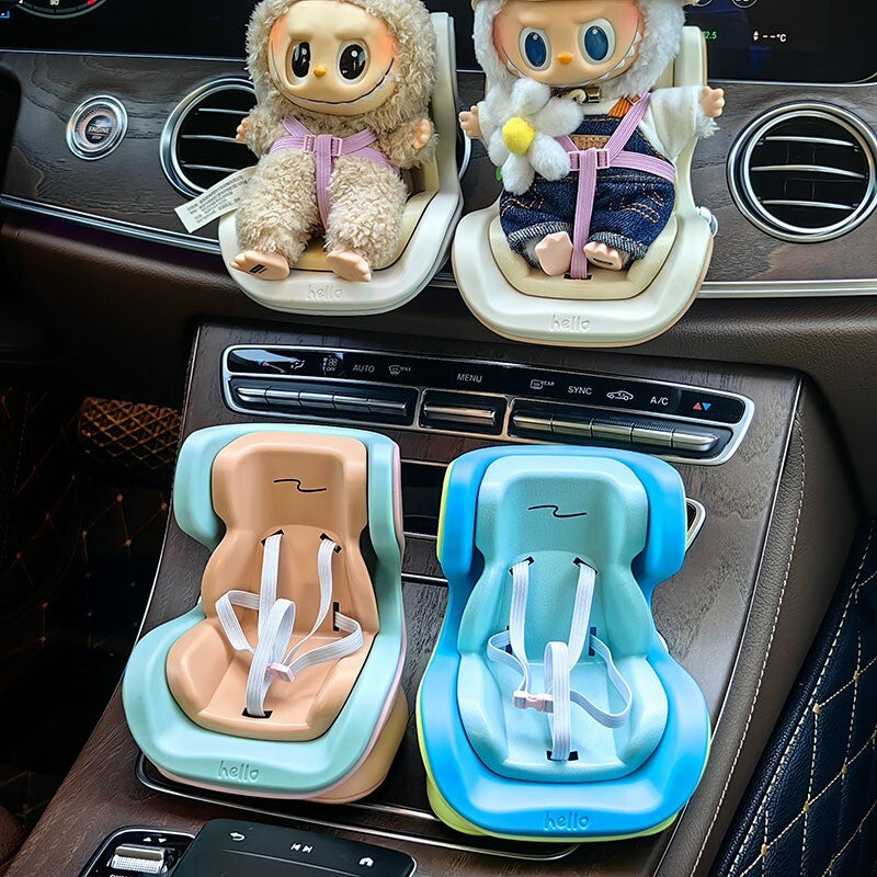 POP MART LABUBU Doll Accessories Car Doll Safety Seat Ornament Decoration No Toy