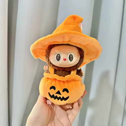 LABUBU Dolls Clothes Cute Halloween Costume Pumpkin Set
