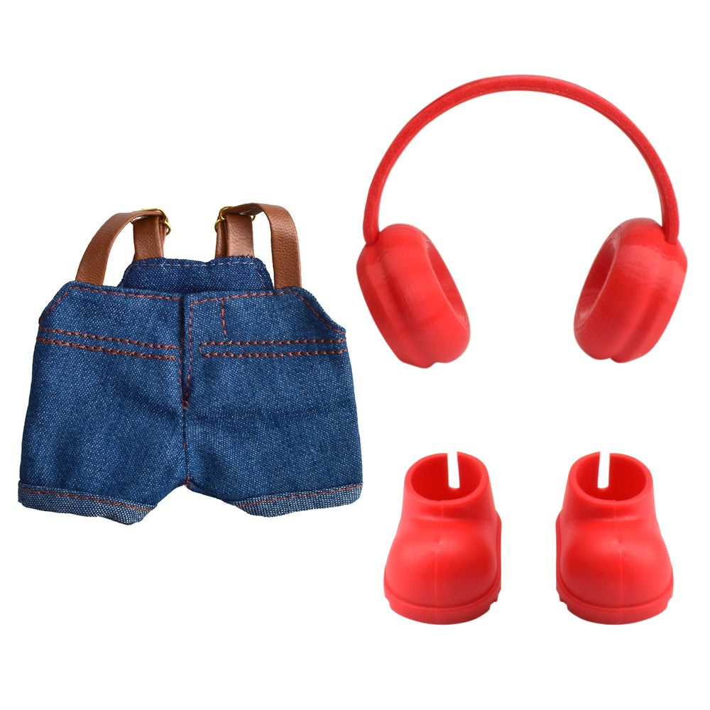 LABUBU Clothes Coca-Cola Strap pants Suit Outfit For Monsters Plush (No Doll)