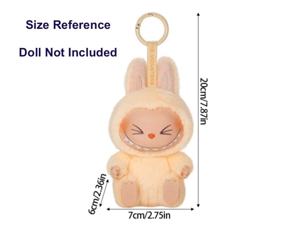 Fits 1,2,3 LABUBU Clothes – Bunny Plush Pajama Outfit - NO DOLL