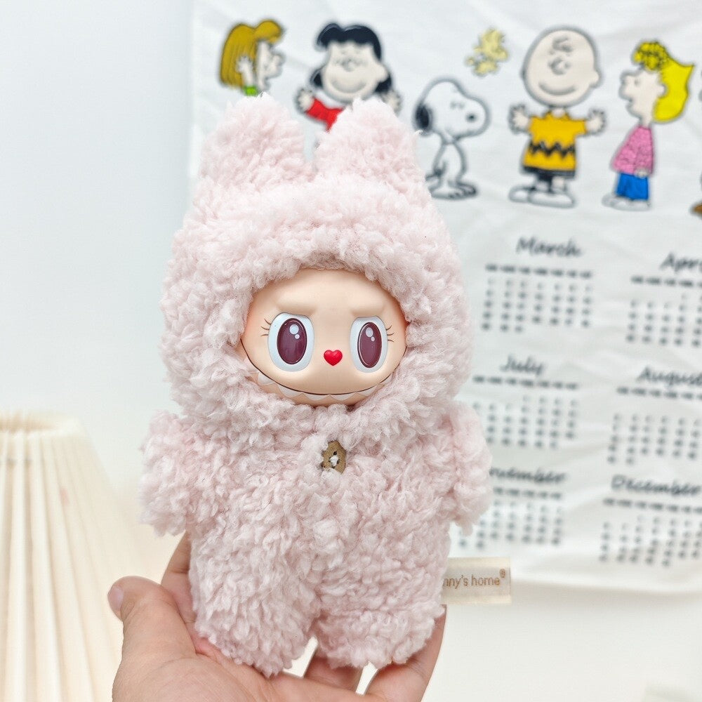 Fits 1,2,3 LABUBU Clothes – Bunny Plush Pajama Outfit - NO DOLL