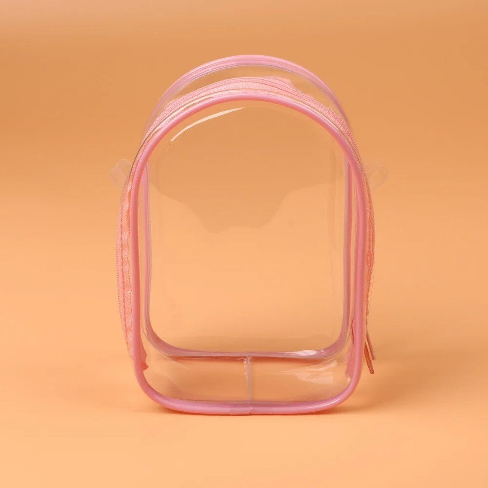 LABUBU 15/17cm Doll PVC Storage Bag Shoulder Case Dustproof Walk Bag Gift