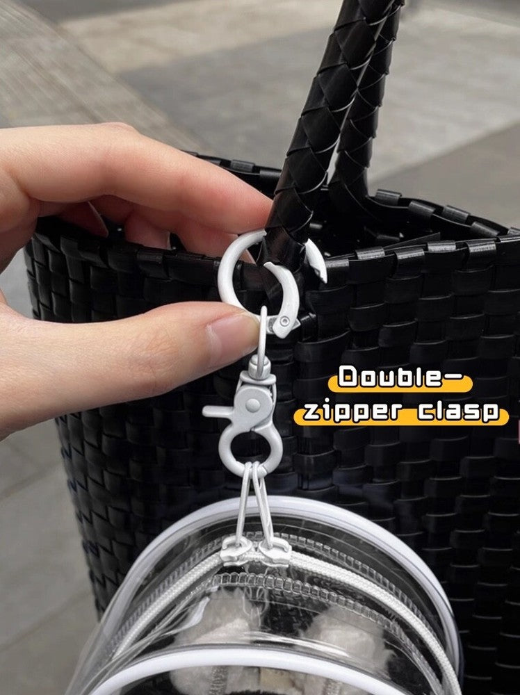 Fits 1,2,3 LABUBU Transparent Display Protector Bag w/ Keychain - NO DOLL
