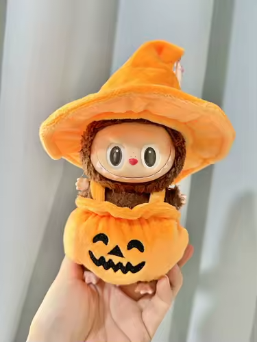 LABUBU Dolls Clothes Cute Halloween Costume Pumpkin Set