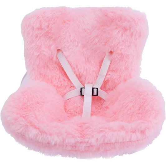 Doll Car Seat for LABUBU Safety Have A Seat Furry Pink Sofa Car Air Vents Clip