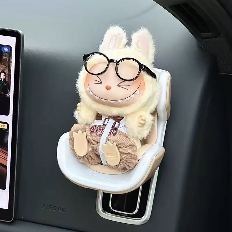 LABUBU safety seat cute decoration doll accessory for car air vent no toy