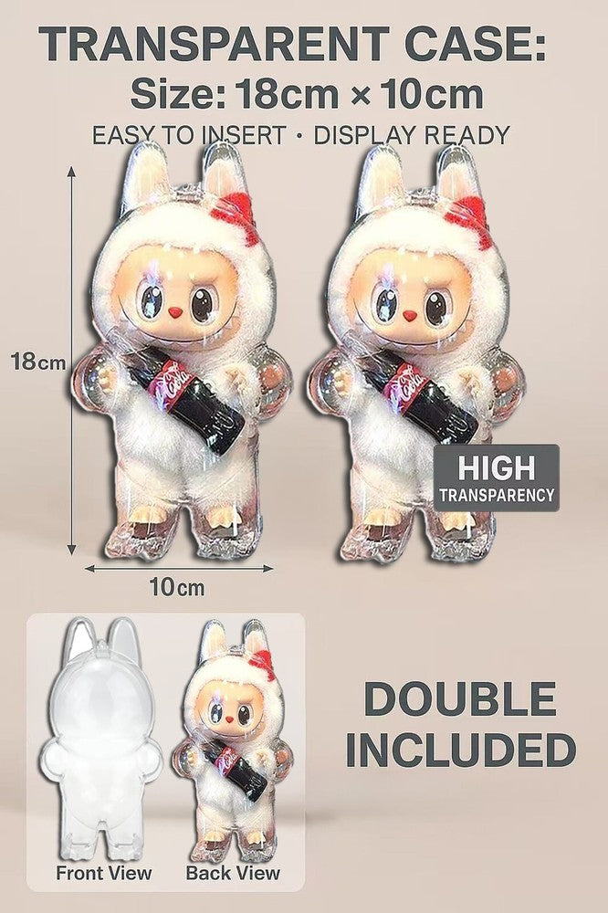 Protective Case Cover for LABUBU Cola Series Acrylic Display Box with strap