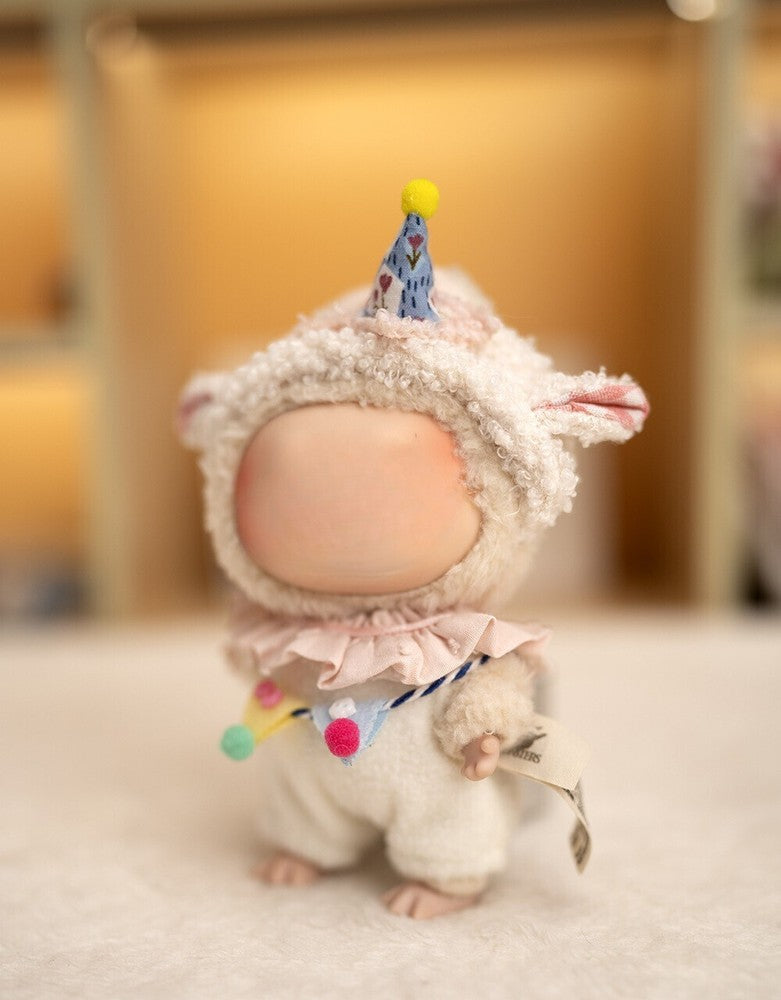 Labubu Clothes Baby Lamb Jumpsuit The Monsters Plush Doll Outfit Set No Toy