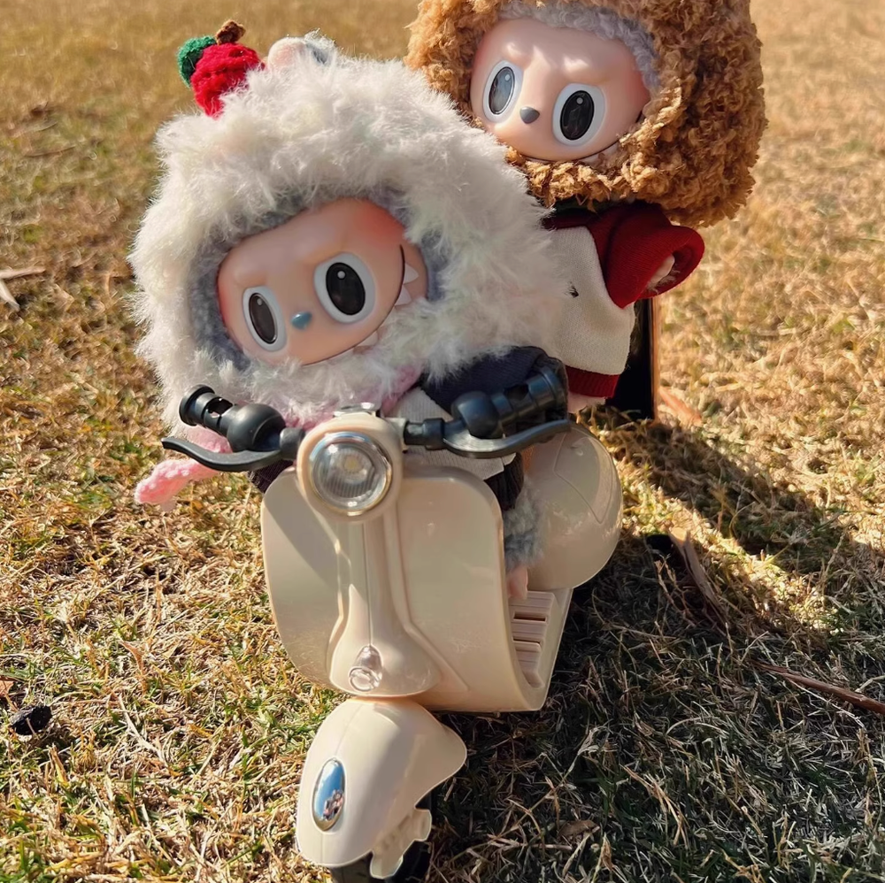 Labubu Motorcycle Fits LABUBU V1 2 3 The Monsters DOLL 15-17cm Plush Mini Accessories - NO DOLL