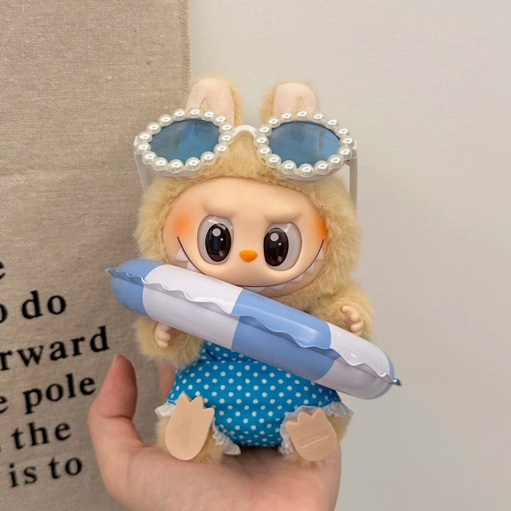 LABUBU Clothes Swimsuit Plush Doll Replacing Clothes Holiday Summer No Toys