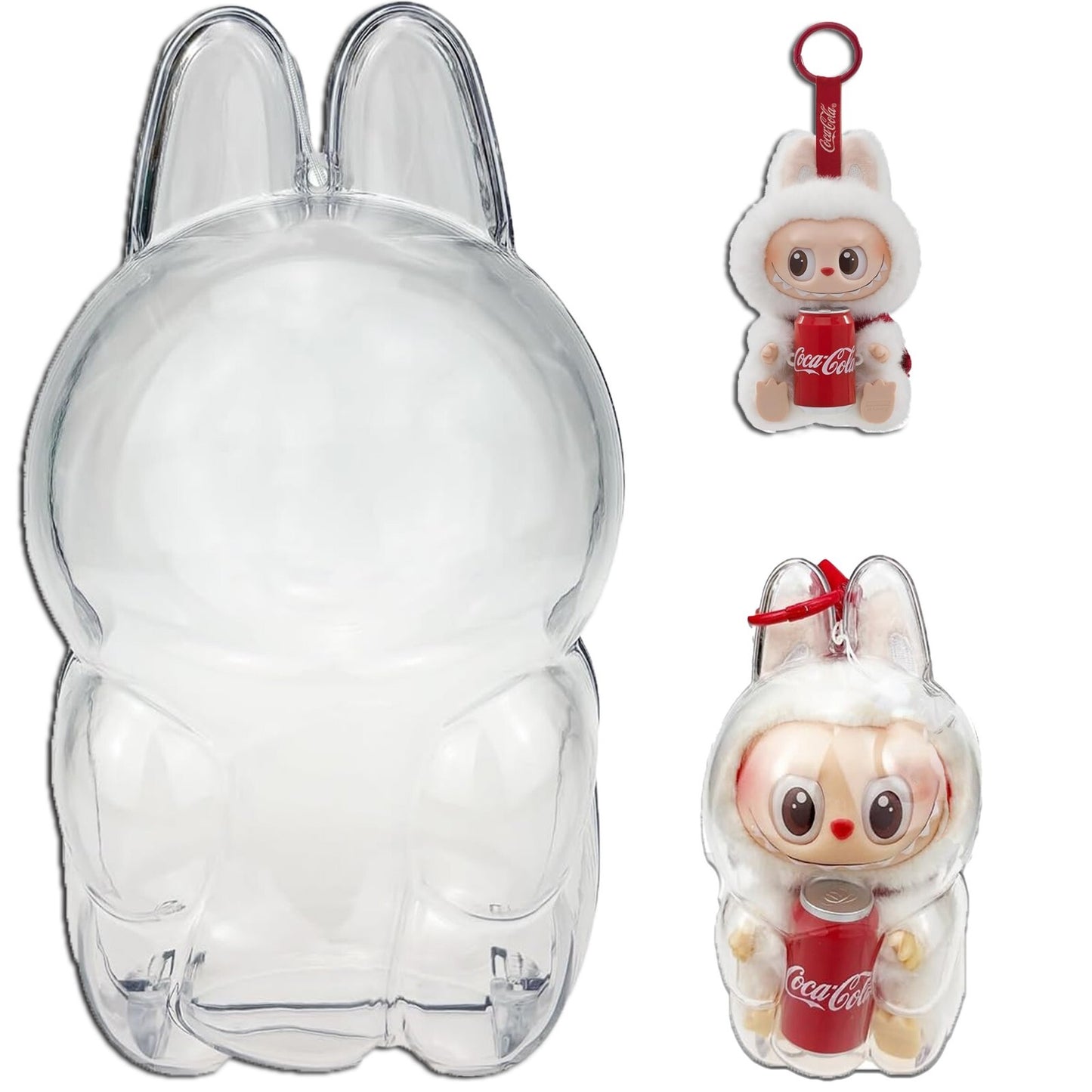 Protective Case Cover for LABUBU Cola Series Acrylic Display Box with strap