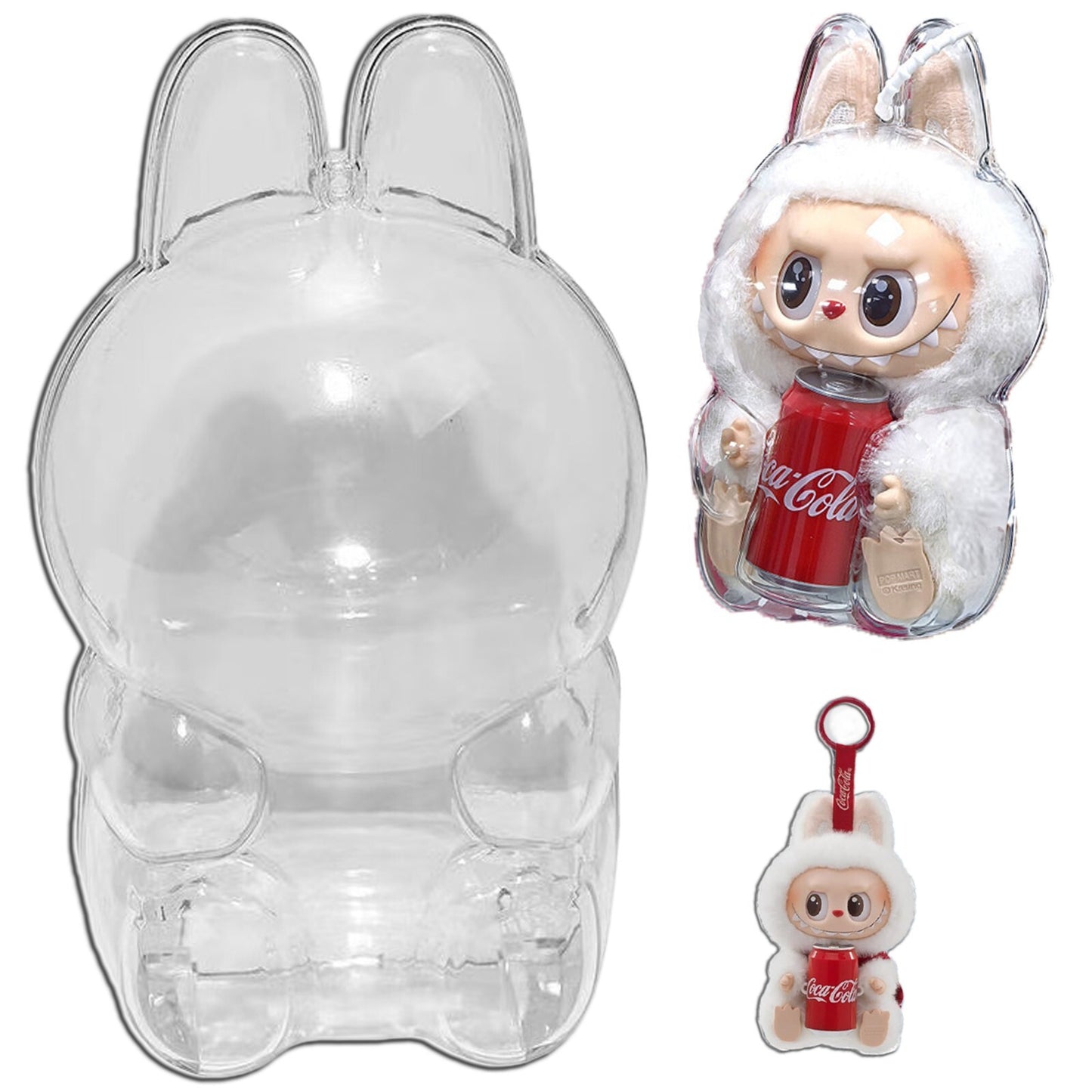 Protective Case Cover for LABUBU Cola Series Acrylic Display Box with strap