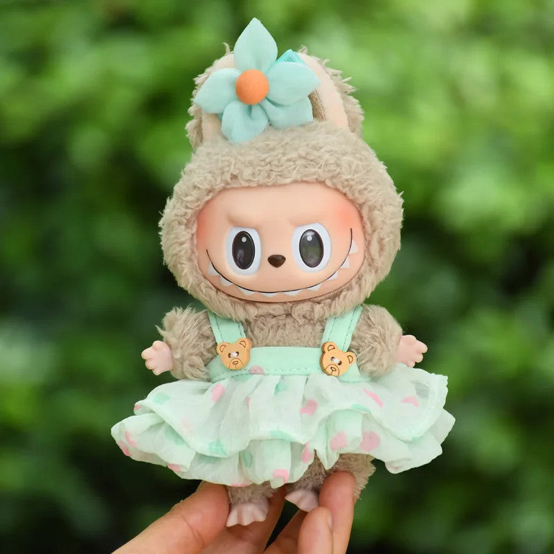 17cm Mini Plush Doll Clothes Outfit for Korea Kpop Exo Fits Labubu Idol DIY Gift