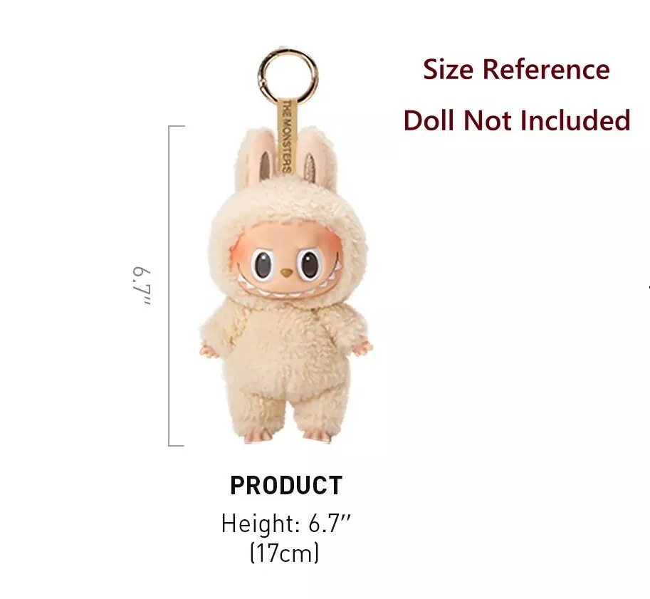 Fits 1,2,3 LABUBU Clothes – Bunny Plush Pajama Outfit - NO DOLL