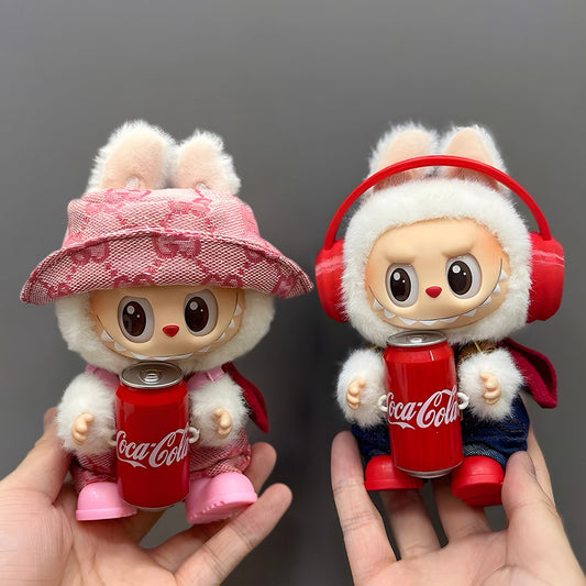 LABUBU Clothes Coca-Cola HAPPY FACTOR Strap Pants Set For Monsters Plush No Doll
