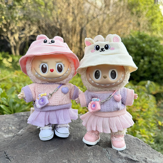 LABUBU Clothes The Monsters Plush Doll Handmade Clothes Set No Toys