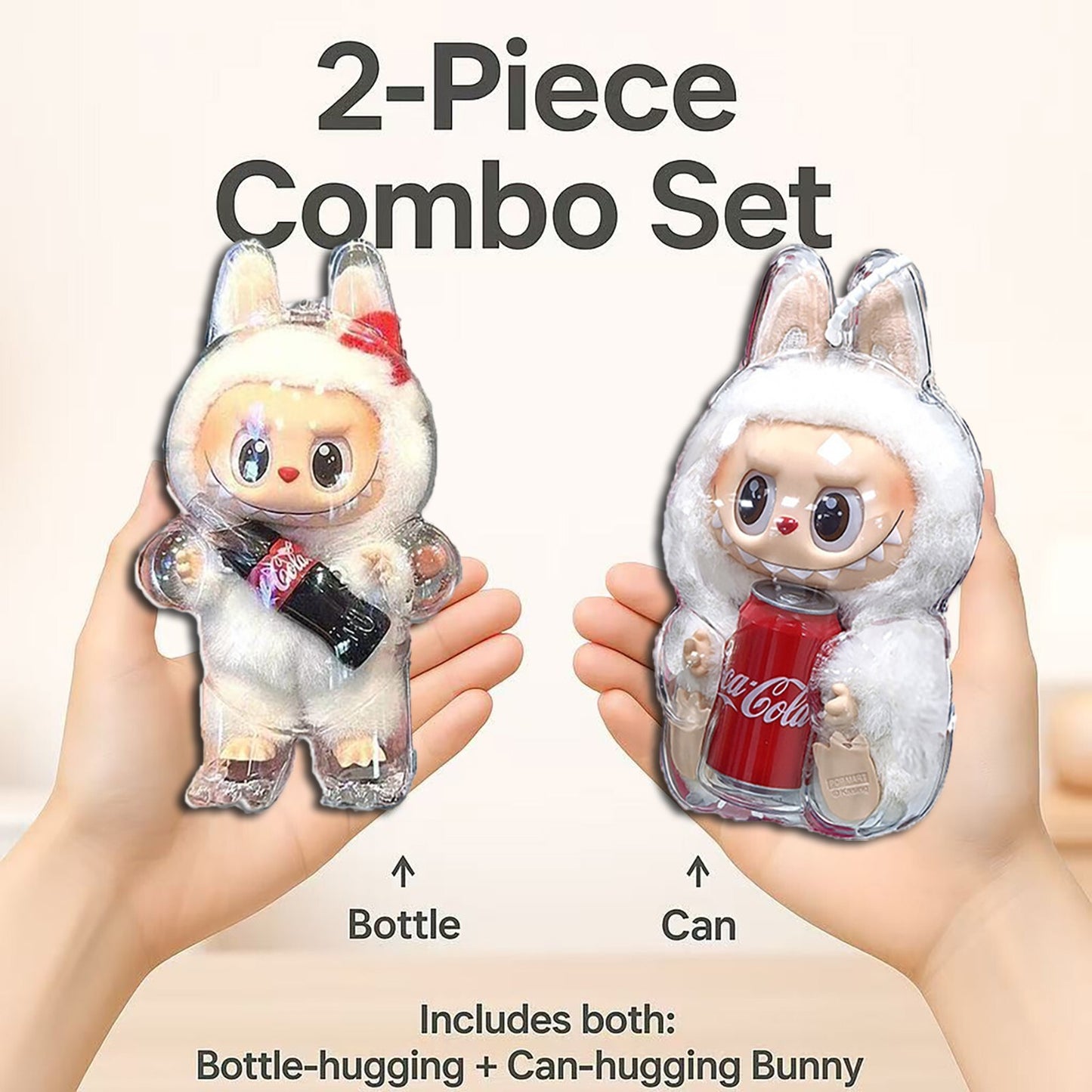 Protective Case Cover for LABUBU Cola Series Acrylic Display Box with strap