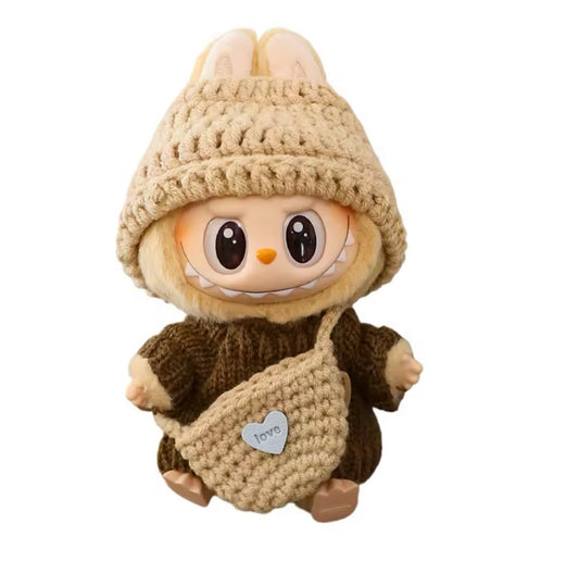 The Monster Plush Doll Keychain Doll Clothes accesories Clothing La-bUBu