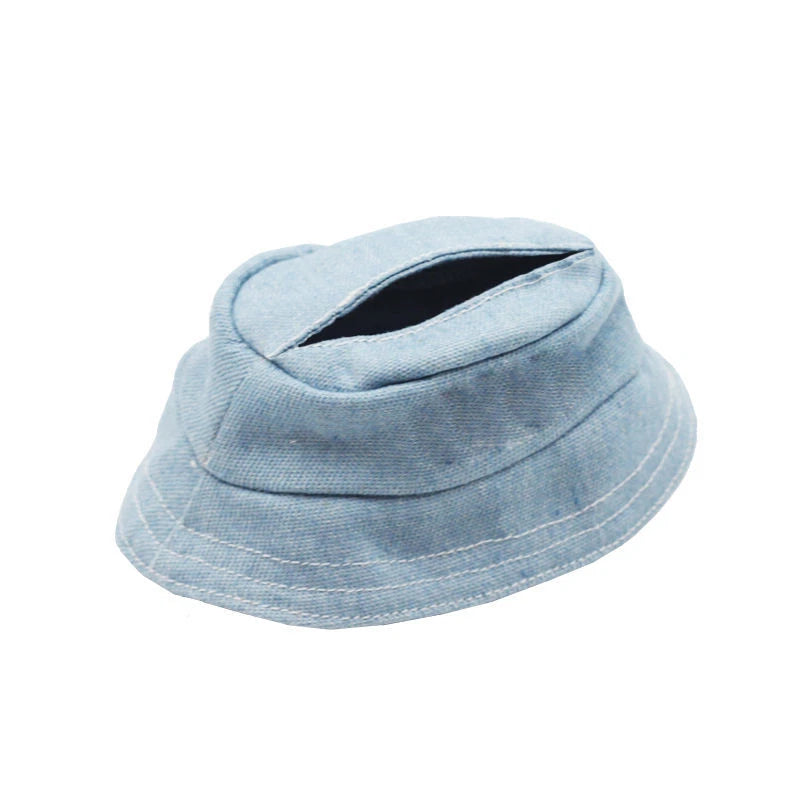 For LABUBU Clothes The Monsters Plush Doll Handmade Hat No Toys - Blue Hat